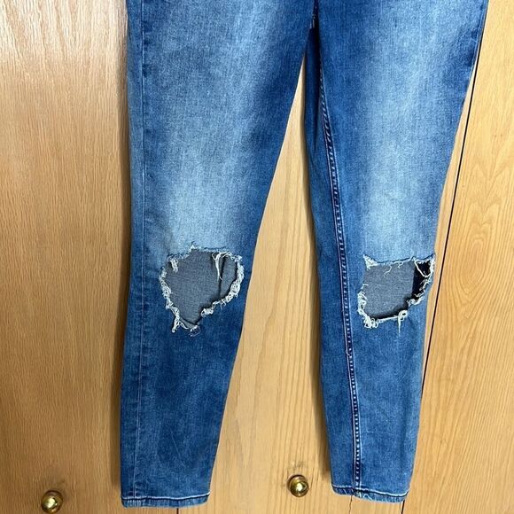 Free People - Busted High Rise Distressed Skinny Jeans 31 - Picture 7 of 10